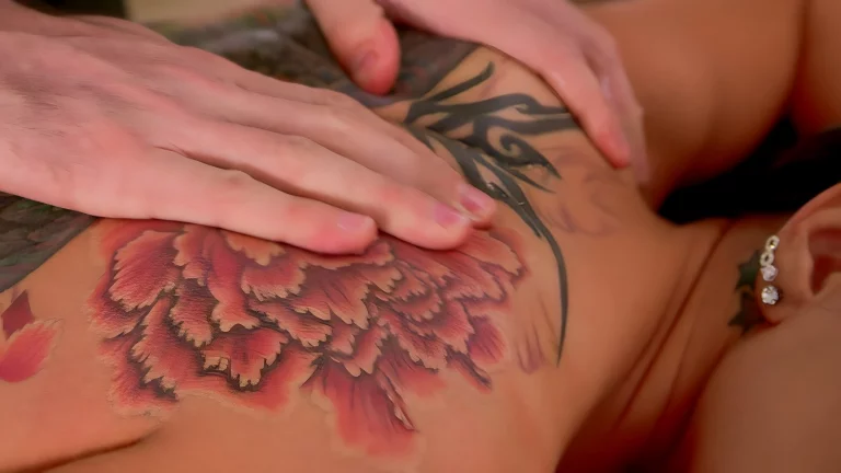 Tattooed Busty Stunner Romi Rain Gets Her Pussy Pounded By James Deen