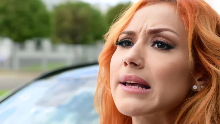 Veronica Rams Her Car Into Two Guys Who Ram Their Cocks In Her Ass